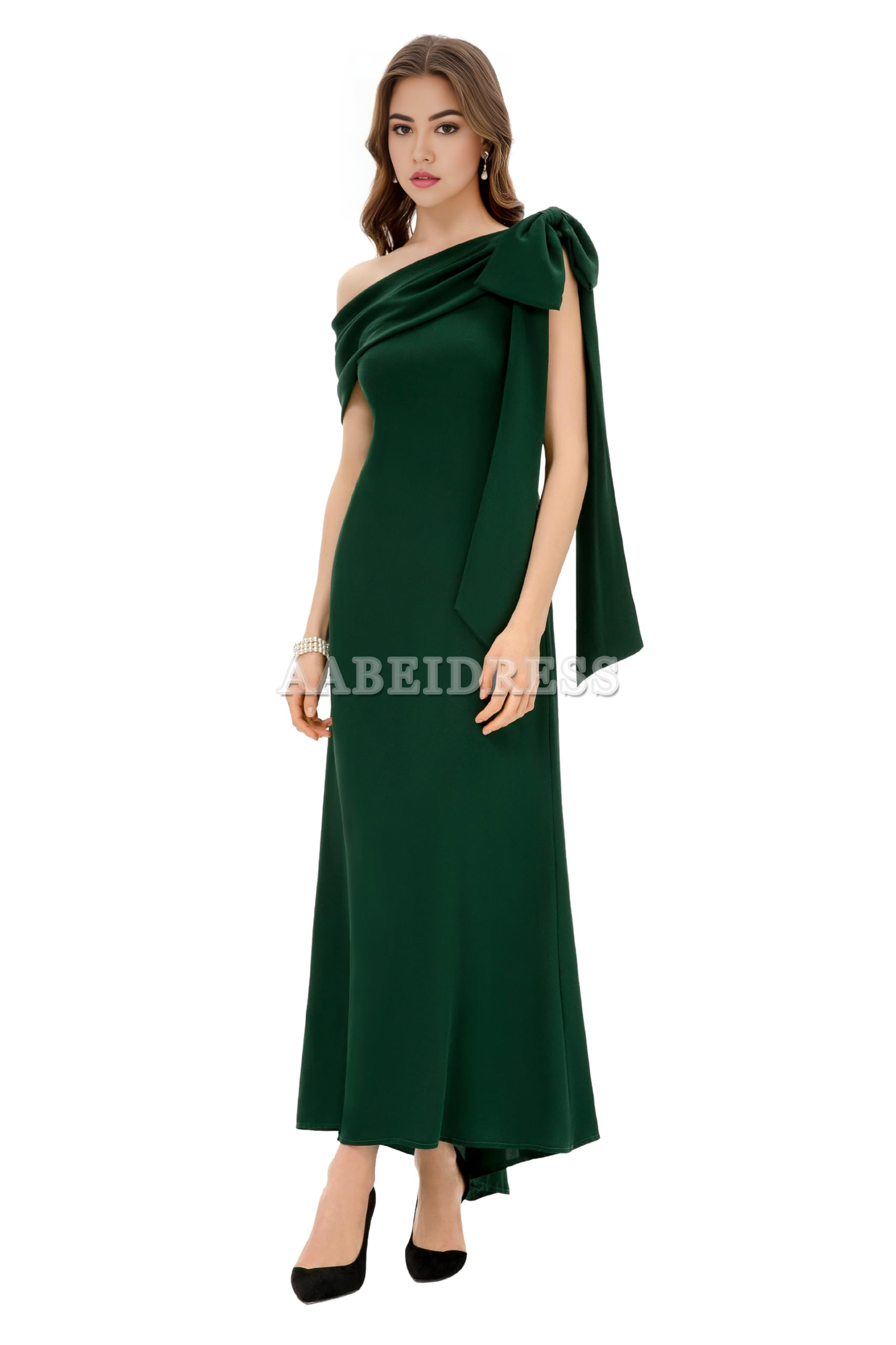 Prom Dress Charming Bow knot One Shoulder Evening Dresses Cocktail Party Dress Exquisite Formal Wear Dresses Wedding Guests Dresses