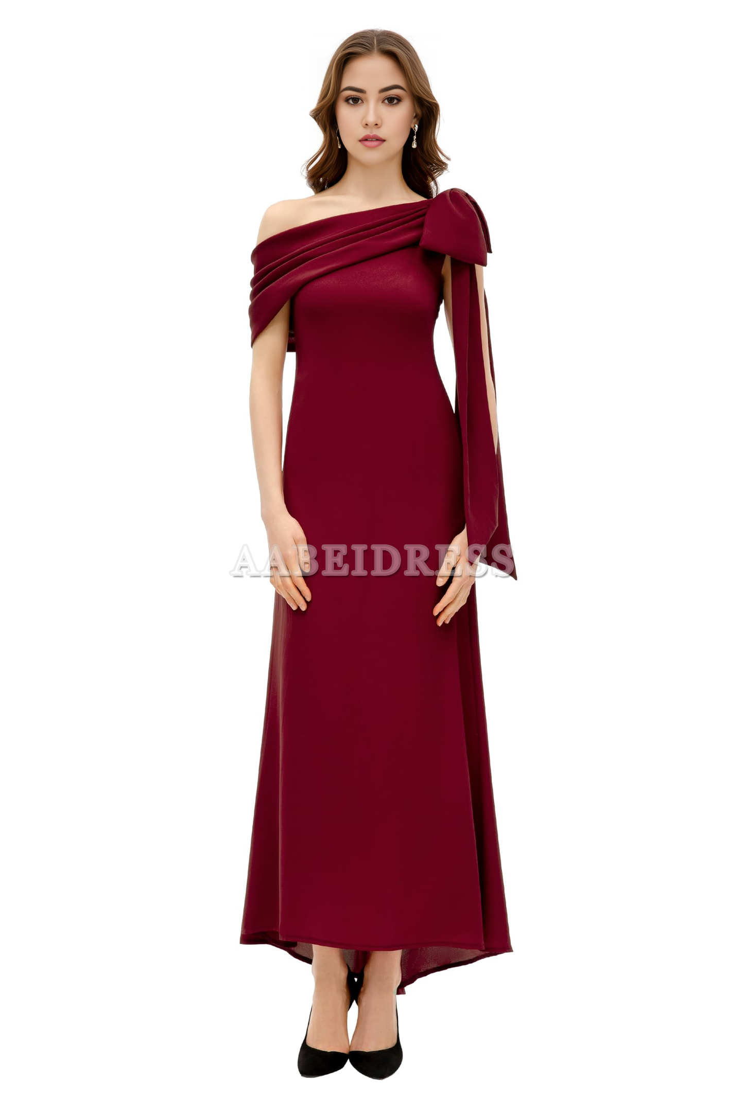 Prom Dress Charming Bow knot One Shoulder Evening Dresses Cocktail Party Dress Exquisite Formal Wear Dresses Wedding Guests Dresses