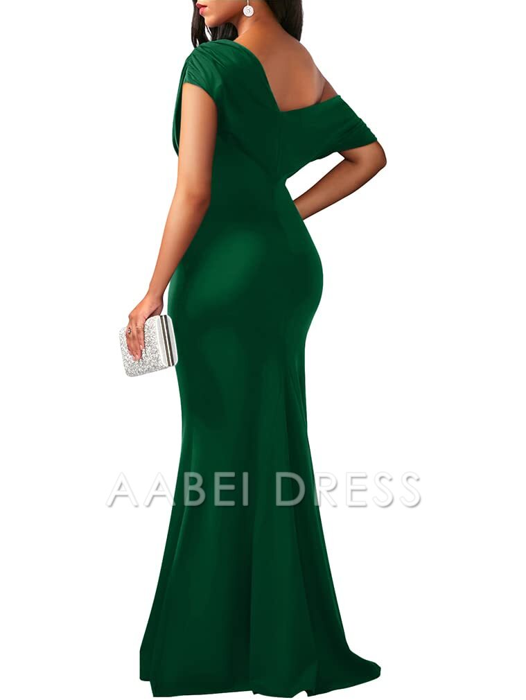 AABEI DRESS Mermaid Charming Mother of The Bride Dress Elegant Sleeveless Off Shoulder Bodycon Long Elegant Formal Dresses