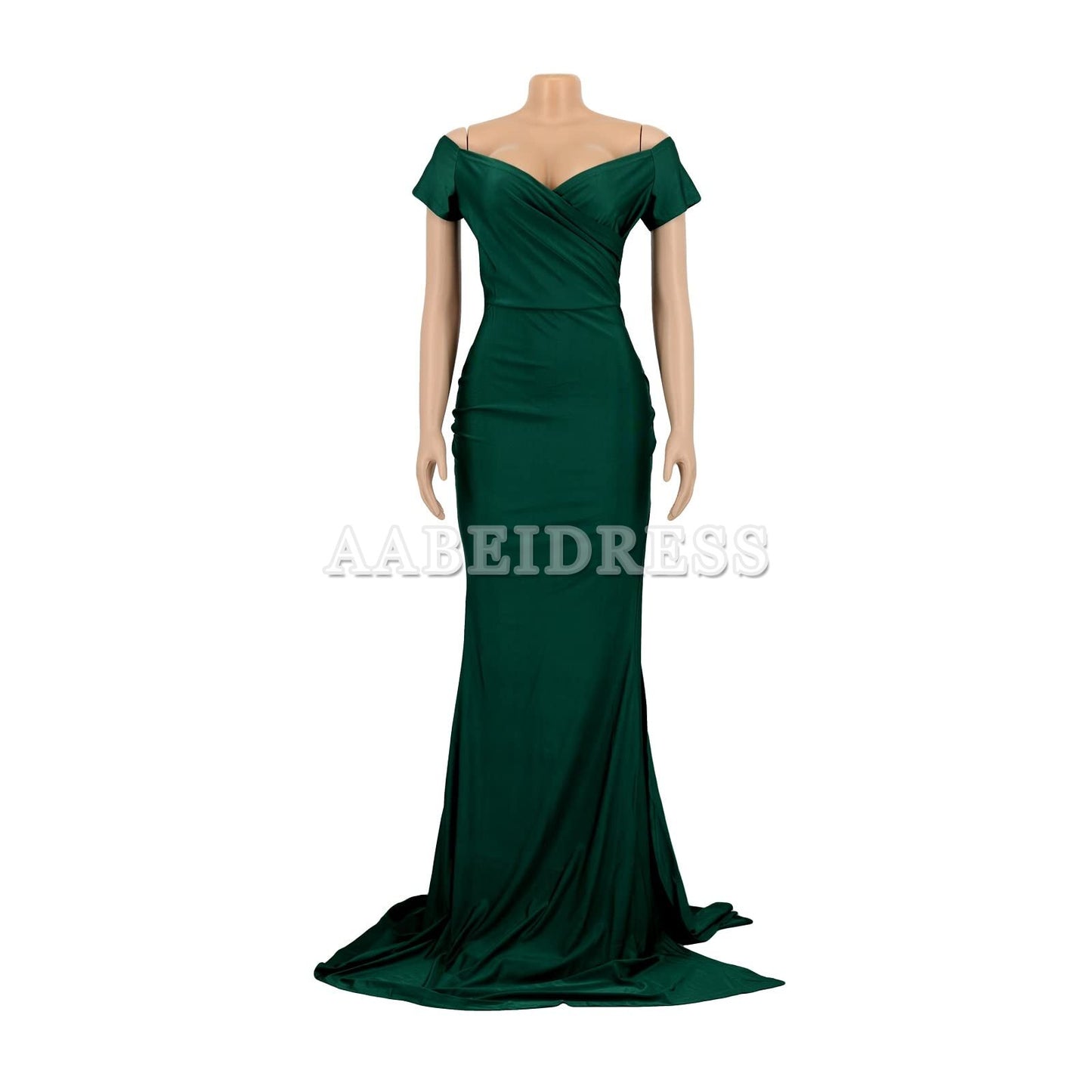Prom Dress V Neck Sexy Party Maxi Dress Short Sleeve Off Shoulder Wrap Side Split Bodycon Evening Cocktail Dresses Wedding Guest Dresses Formal Wear Dresses