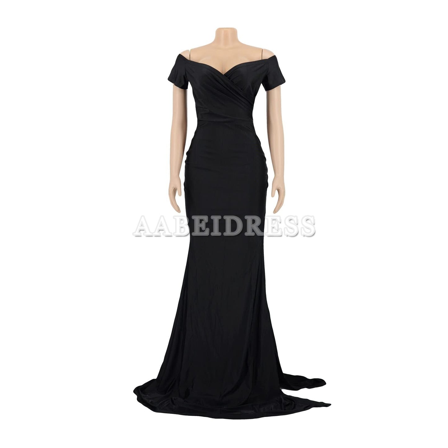 Prom Dress V Neck Sexy Party Maxi Dress Short Sleeve Off Shoulder Wrap Side Split Bodycon Evening Cocktail Dresses Wedding Guest Dresses Formal Wear Dresses