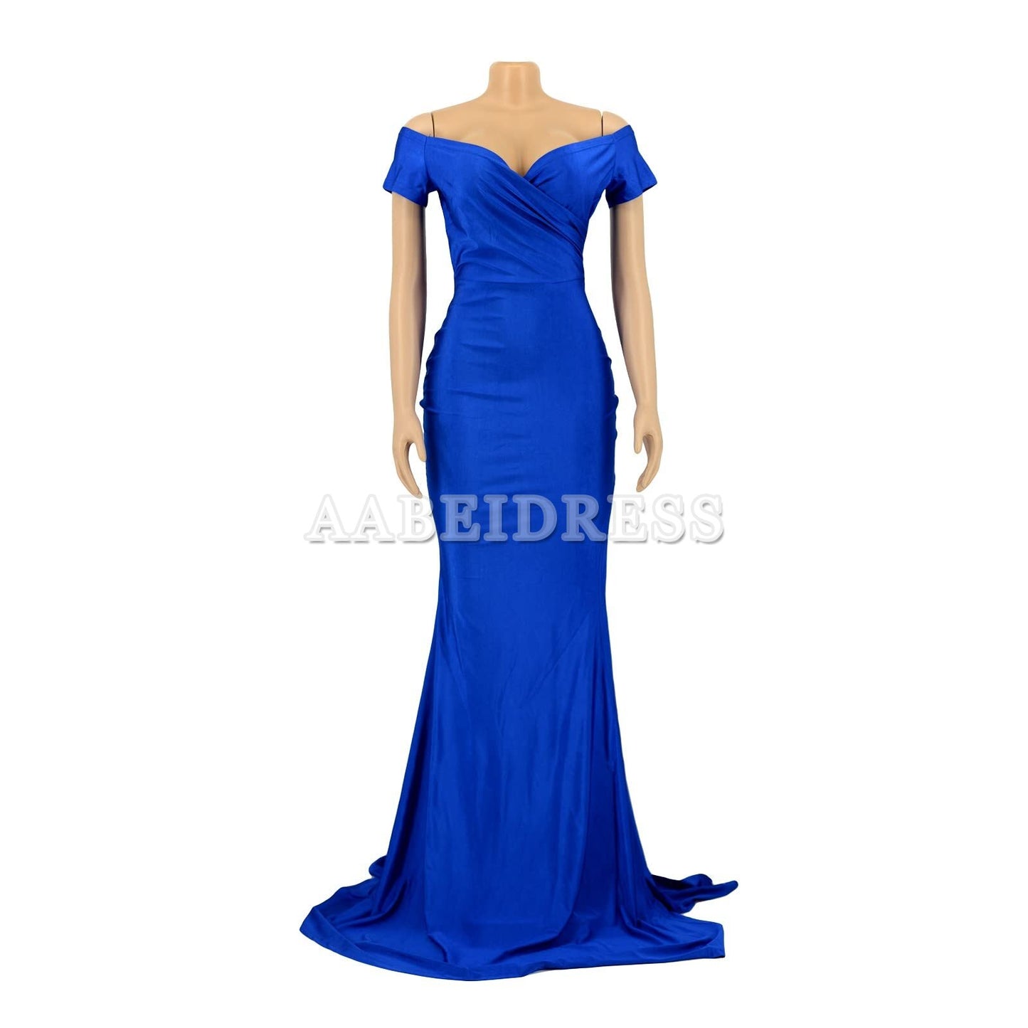 Prom Dress V Neck Sexy Party Maxi Dress Short Sleeve Off Shoulder Wrap Side Split Bodycon Evening Cocktail Dresses Wedding Guest Dresses Formal Wear Dresses