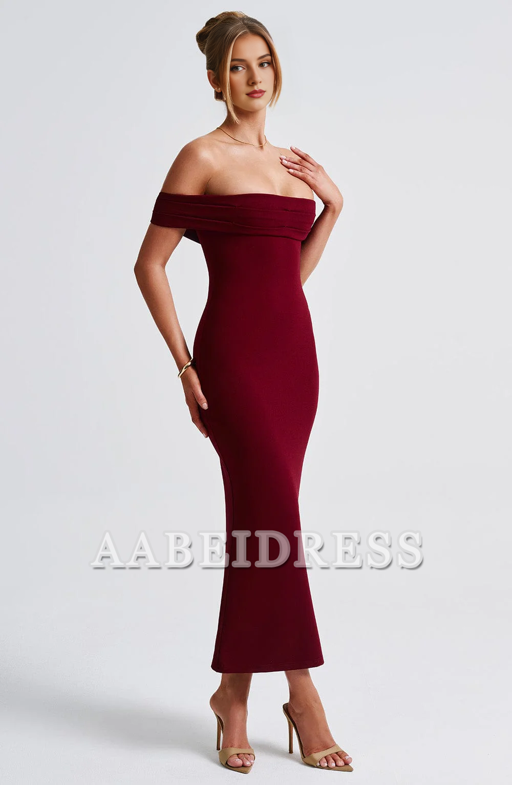 Formal Wear Dresses Prom Dresses Elegant Mermaid Strapless Sheath Fashion Dresses Exquisite Wedding Guests Dresses