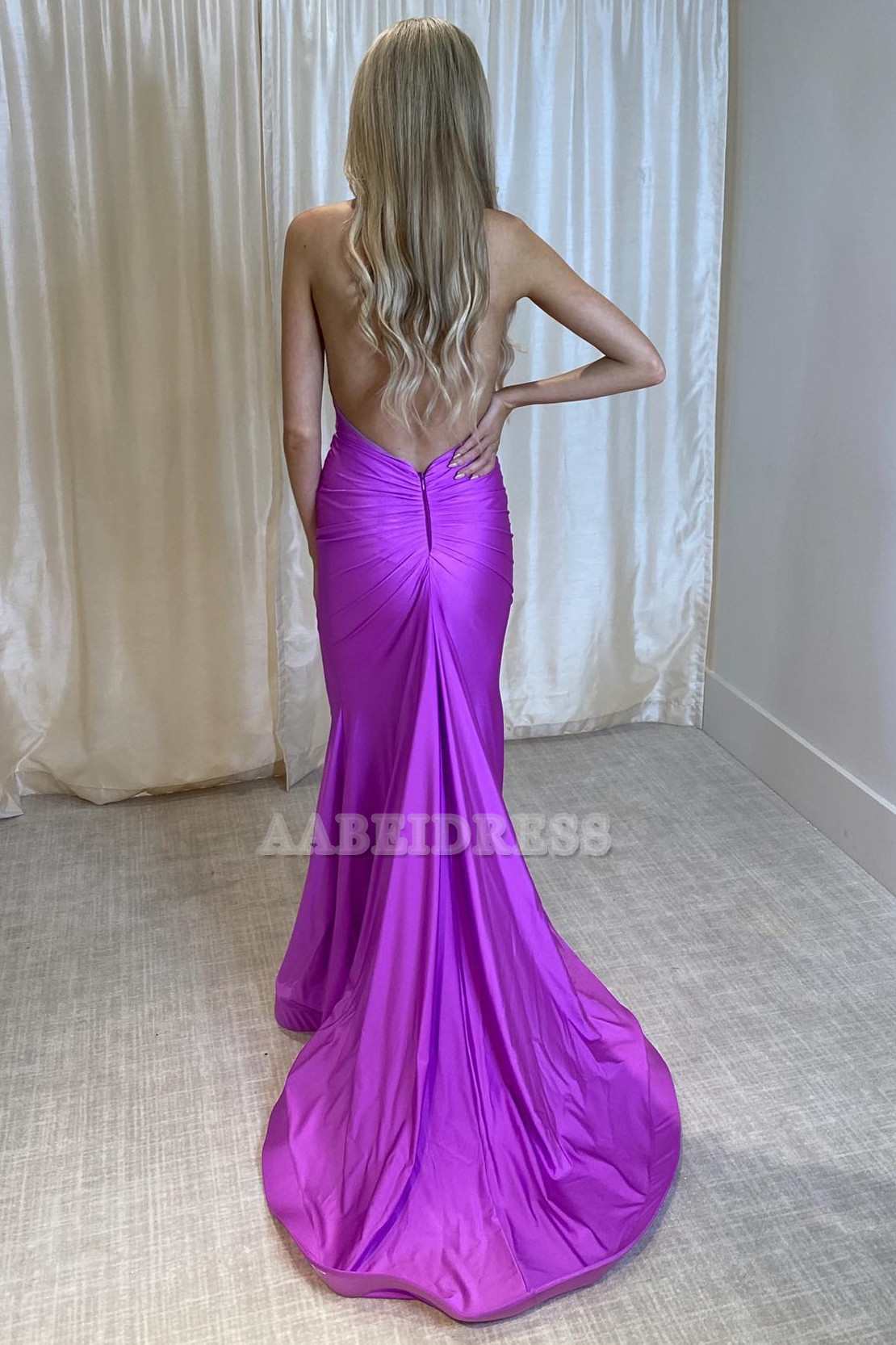 Evening Dress Deep V Neck Halter Open Back Mermaid Cultivate oneself Long Sexy Charming Formal Women's Dresses