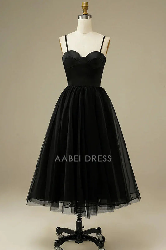 AABEI DRESS Party Dress Elegant A-Line Sweetheart Spaghetti Straps Simple Prom Dress
