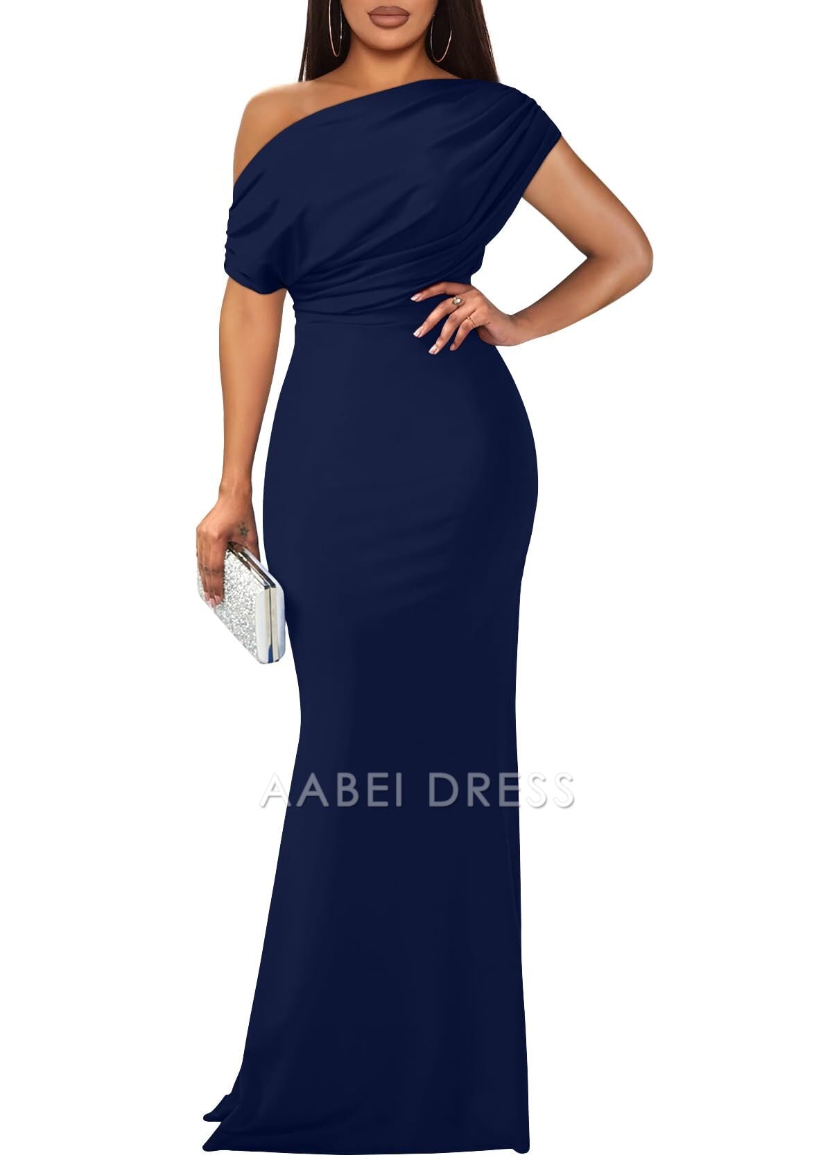 AABEI DRESS Mermaid Charming Mother of The Bride Dress Elegant Sleeveless Off Shoulder Bodycon Long Elegant Formal Dresses