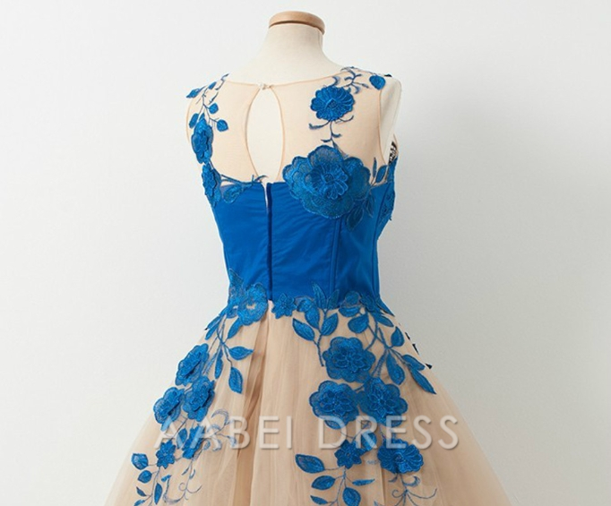 AABEI DRESS New Homecoming Dress Charming A-Line Sleeveless Applique Retro Short Prom Dresse