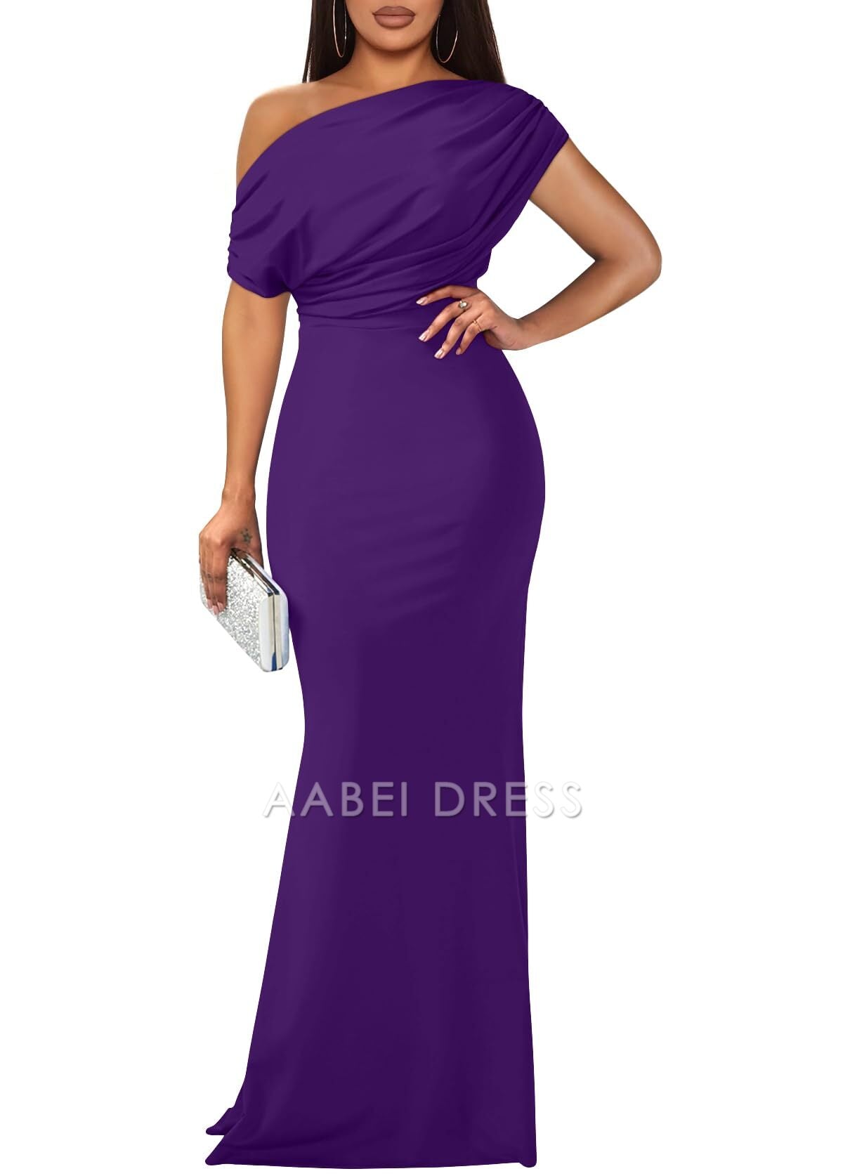 AABEI DRESS Mermaid Charming Mother of The Bride Dress Elegant Sleeveless Off Shoulder Bodycon Long Elegant Formal Dresses