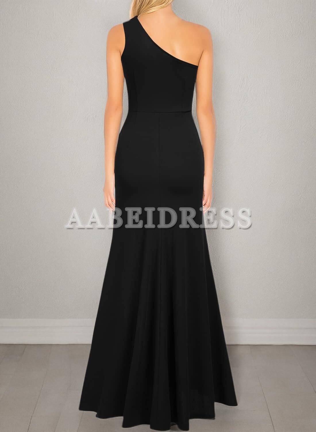 Prom Dress One Shoulder Sleeveless Split Bodycon Mermaid Evening Cocktail Long Dress Wedding Guest Dresses Formal Wear Dresses