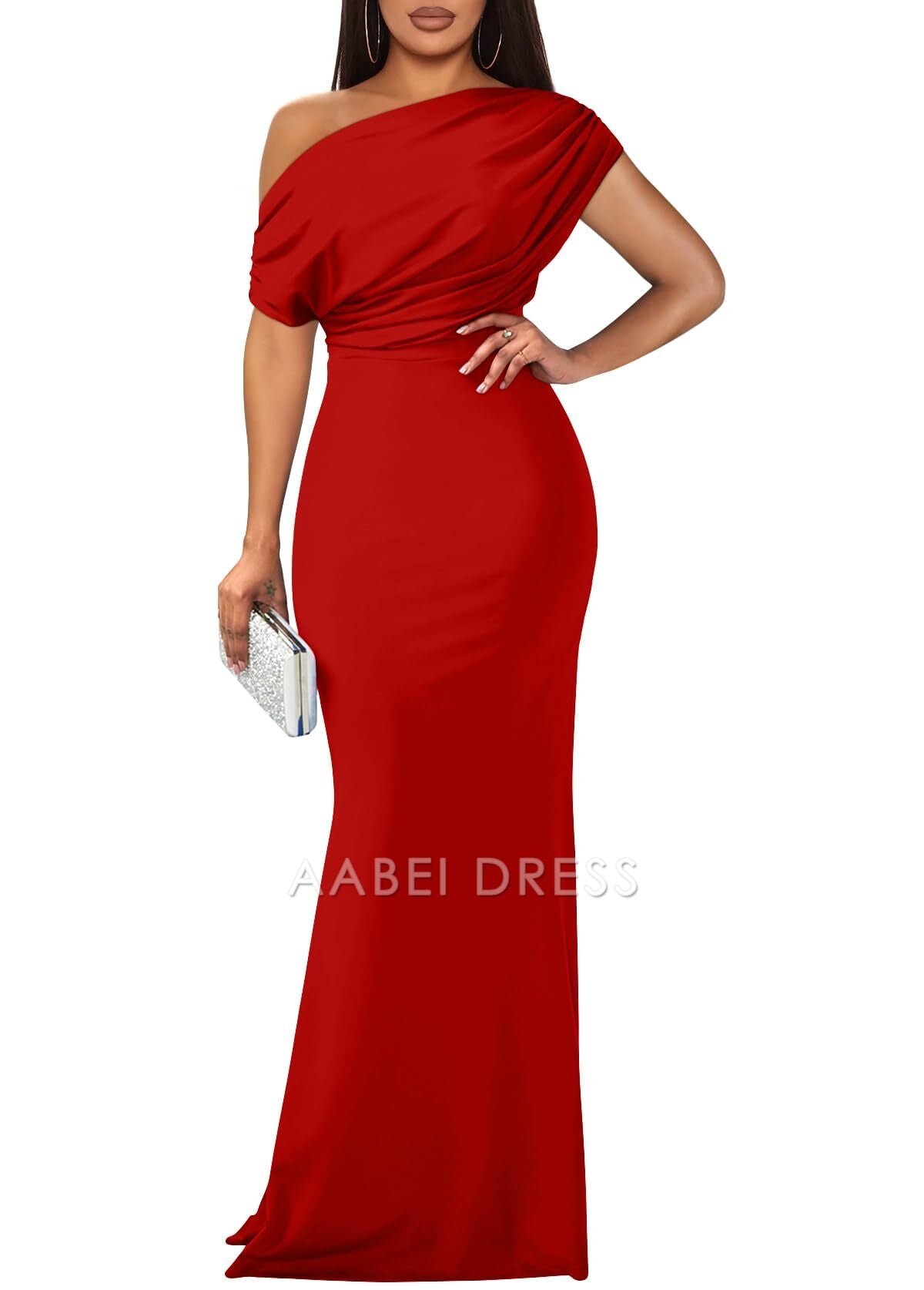 AABEI DRESS Mermaid Charming Mother of The Bride Dress Elegant Sleeveless Off Shoulder Bodycon Long Elegant Formal Dresses