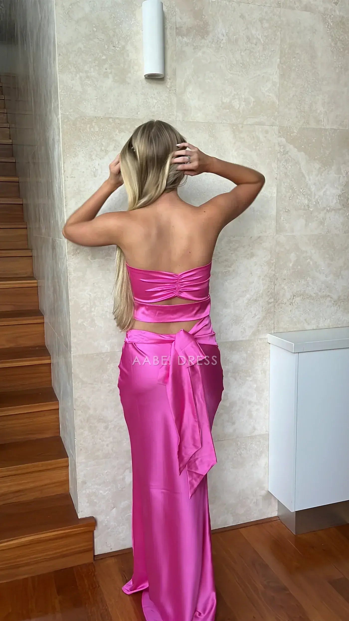 AABEI DRESS Party Dress Mermaid Strapless Hollow Out Backless Exquisite Prom Dress
