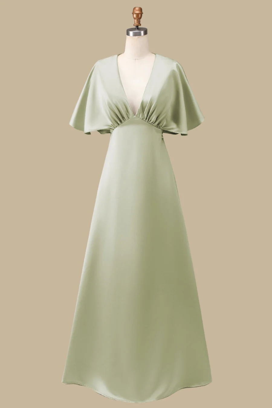 AABEI DRESS High Quality Mother of The Bride Dress A-line V-neck Half Sleeves Flattering High Waist Elegant Dress Formal Dress