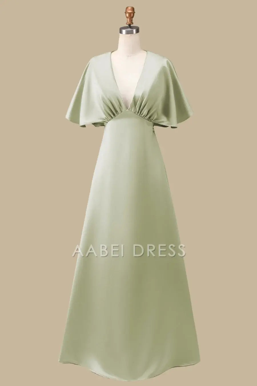 AABEI DRESS High Quality Mother of The Bride Dress A-line V-neck Half Sleeves Flattering High Waist Elegant Dress Formal Dress