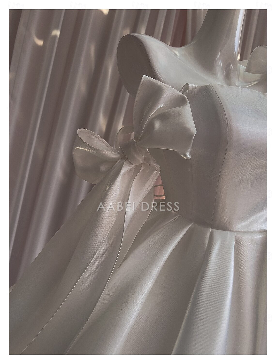 AABEI DRESS New Homecoming Dress Wedding Guest Dresses Princess Dress Sleeveless Spaghetti Strap with Bow(s) Pleats Dress Fashion Short Prom Dresses
