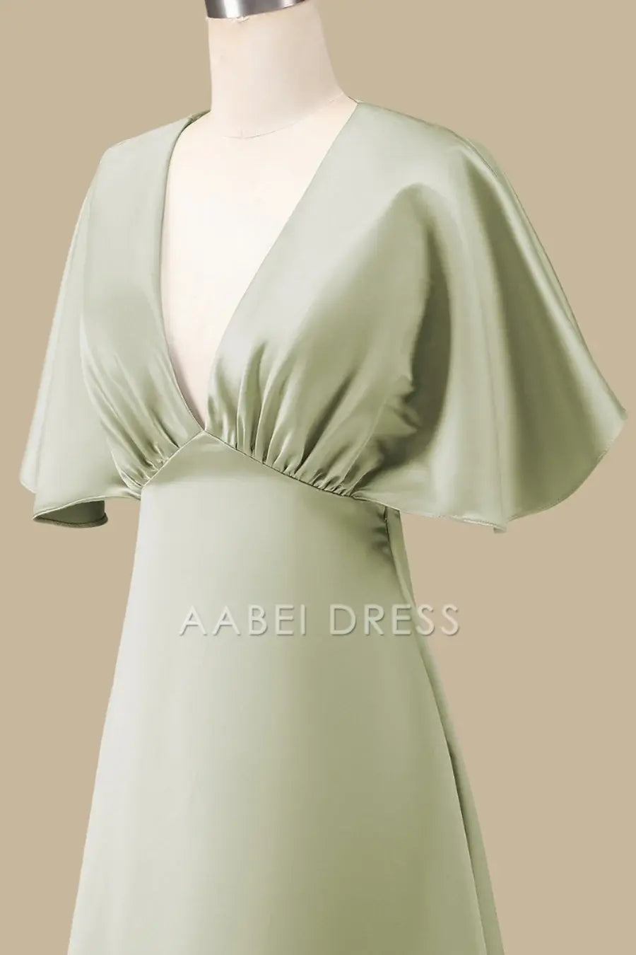 AABEI DRESS High Quality Mother of The Bride Dress A-line V-neck Half Sleeves Flattering High Waist Elegant Dress Formal Dress