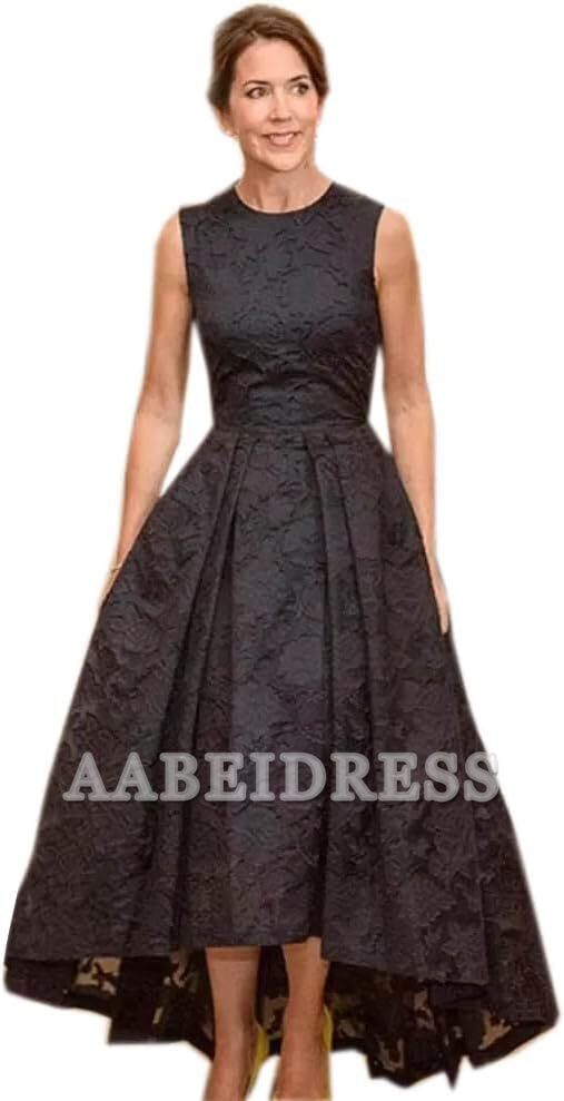 AABEI DRESS Mother of the Bride Dresses Elegant Lace High Low Evening Occasion Dresses A Line Sleeveless Jewel Neck Party Cocktail Gowns Wedding Guests Dresses