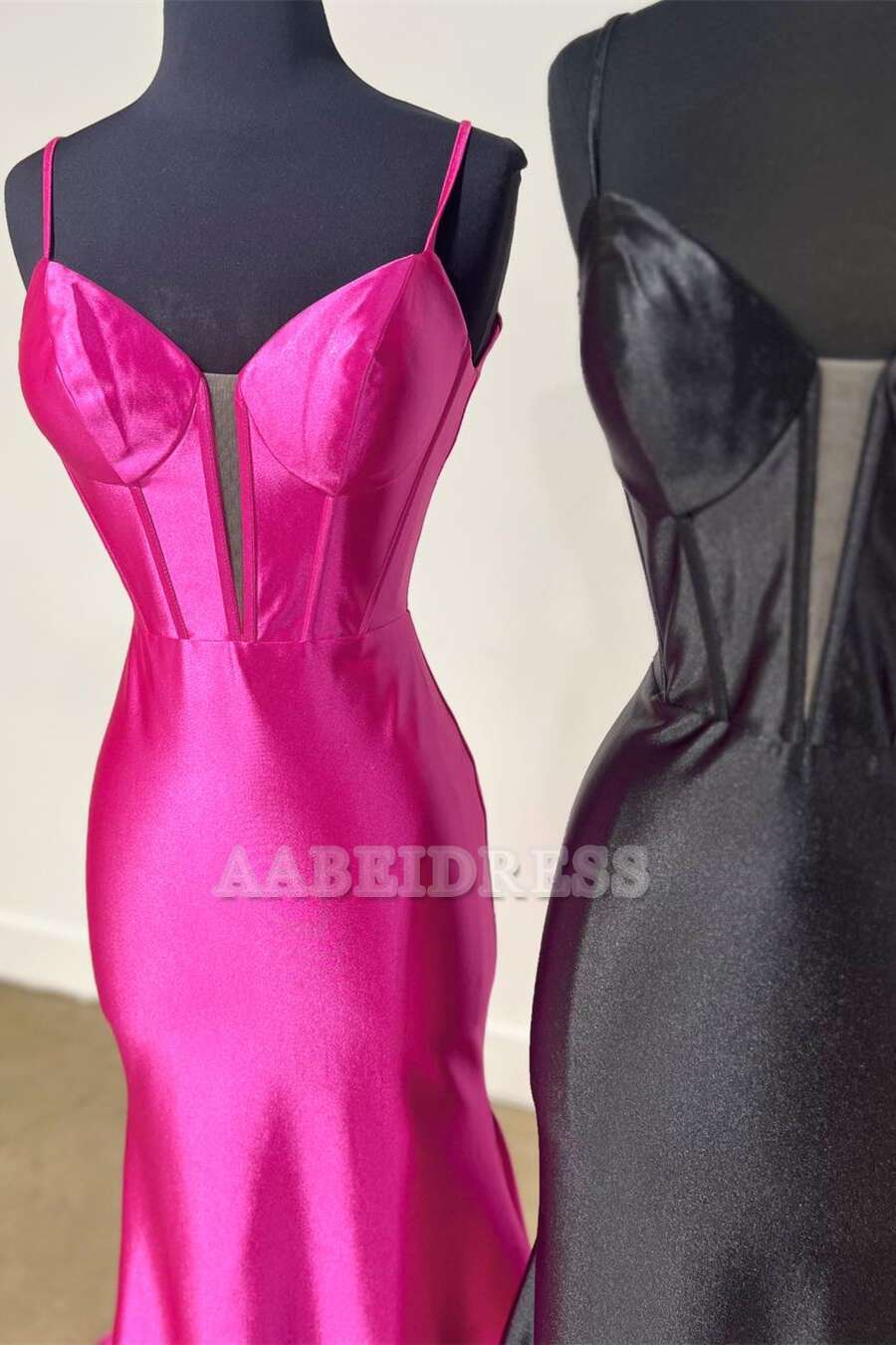 Evening Dress Sweetheart Spaghetti Strap Satin Mermaid Cultivate oneself Long Prom Dress Elegant Formal Women's Dresses
