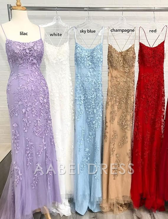 AABEI DRESS High Quality Prom Dresses Mermaid Sleeveless Off-the-Shoulder Sweep/Brush Train With Lace Tulle Dresses