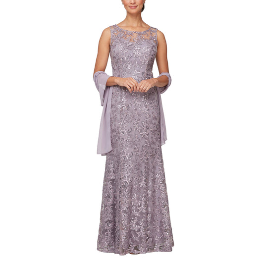AABEI DRESS High Quality Mother of The Bride Dress Round Neck Sleeveless Elegant Dignified Dress Long Lace Dress Formal Dresses