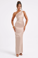 Formal Wear Dresses Prom Dresses One Shoulder Sleeveless Backless Sheath Charming Dresses Wedding Guests Dresses