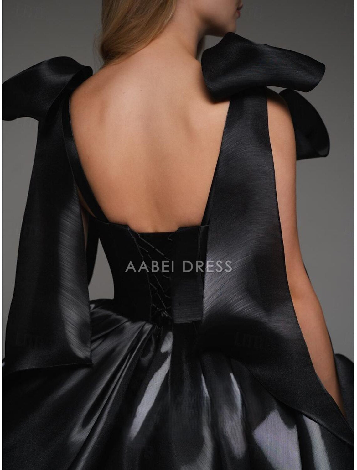 AABEI DRESS New Homecoming Dress A-Line Corsets Dress Holiday Graduation Sleeveless Off Shoulder Satin with Bow(s) Cute Short Prom Dresse