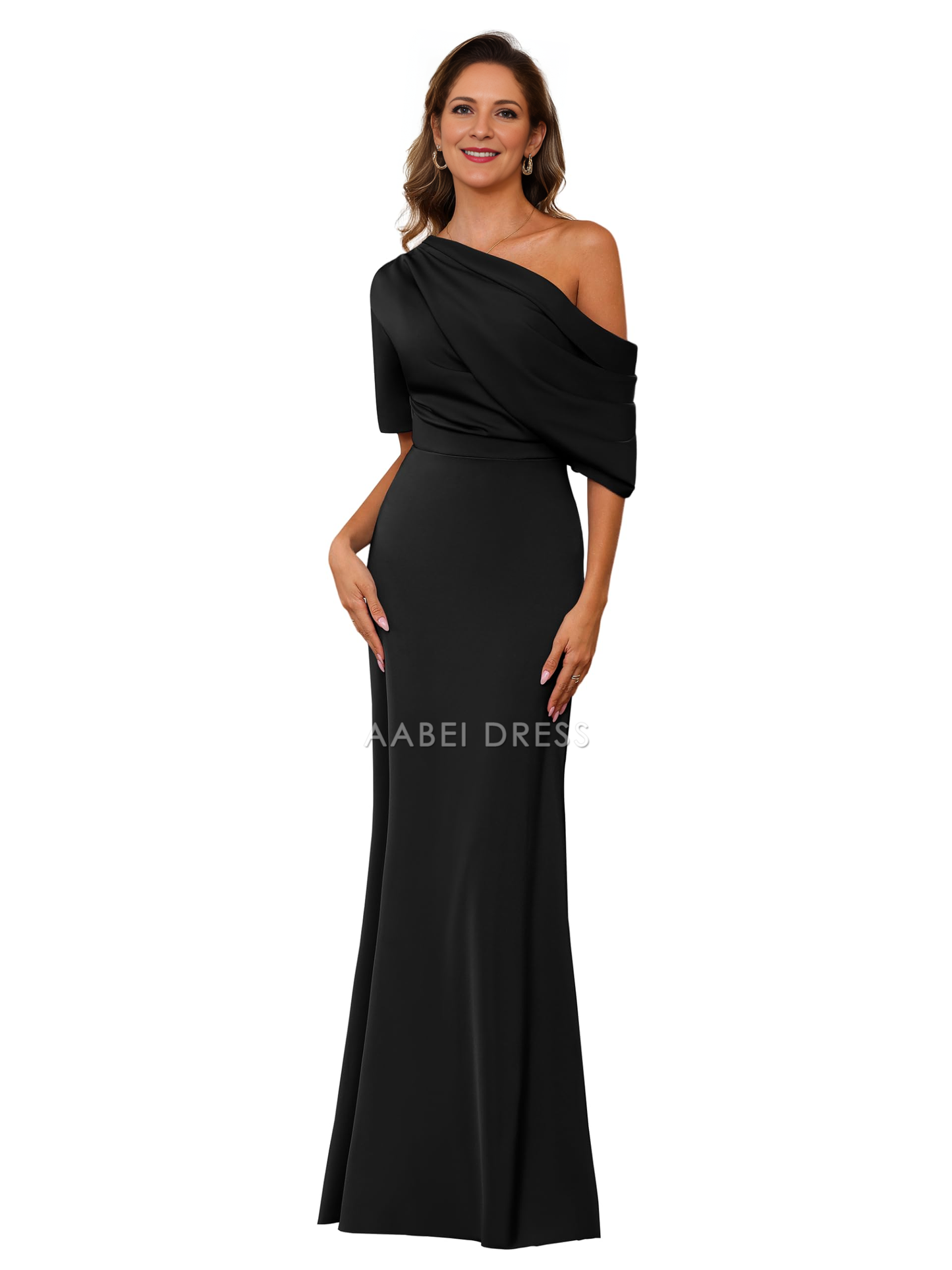 AABEI DRESS Mother of The Bride Dress One Shoulder Formal Gown Mermaid Cultivate oneself Dress Elegant Temperament Dress Formal Dresses