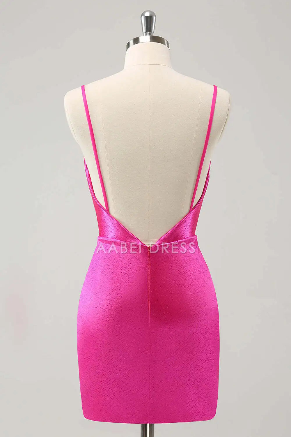 AABEI DRESS New Homecoming Dress Fashion Tight Cowl Neck Spaghetti Strap Backless Gorgeous Short Graduation Dress