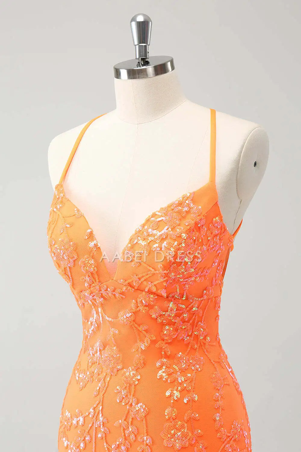 AABEI DRESS New Homecoming Dress Halter Sweetheart Sparkly Backless Lace-Up Back Tight Sequins Short Graduation Dress