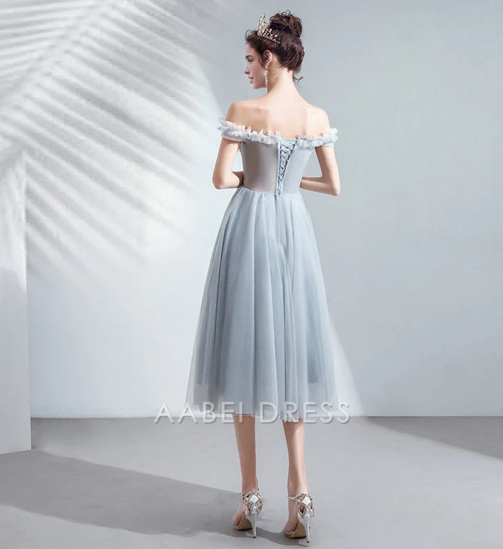 AABEI DRESS Party Dress A Line Off Shoulder Ruched Lace Applique Fantastic Prom Dress