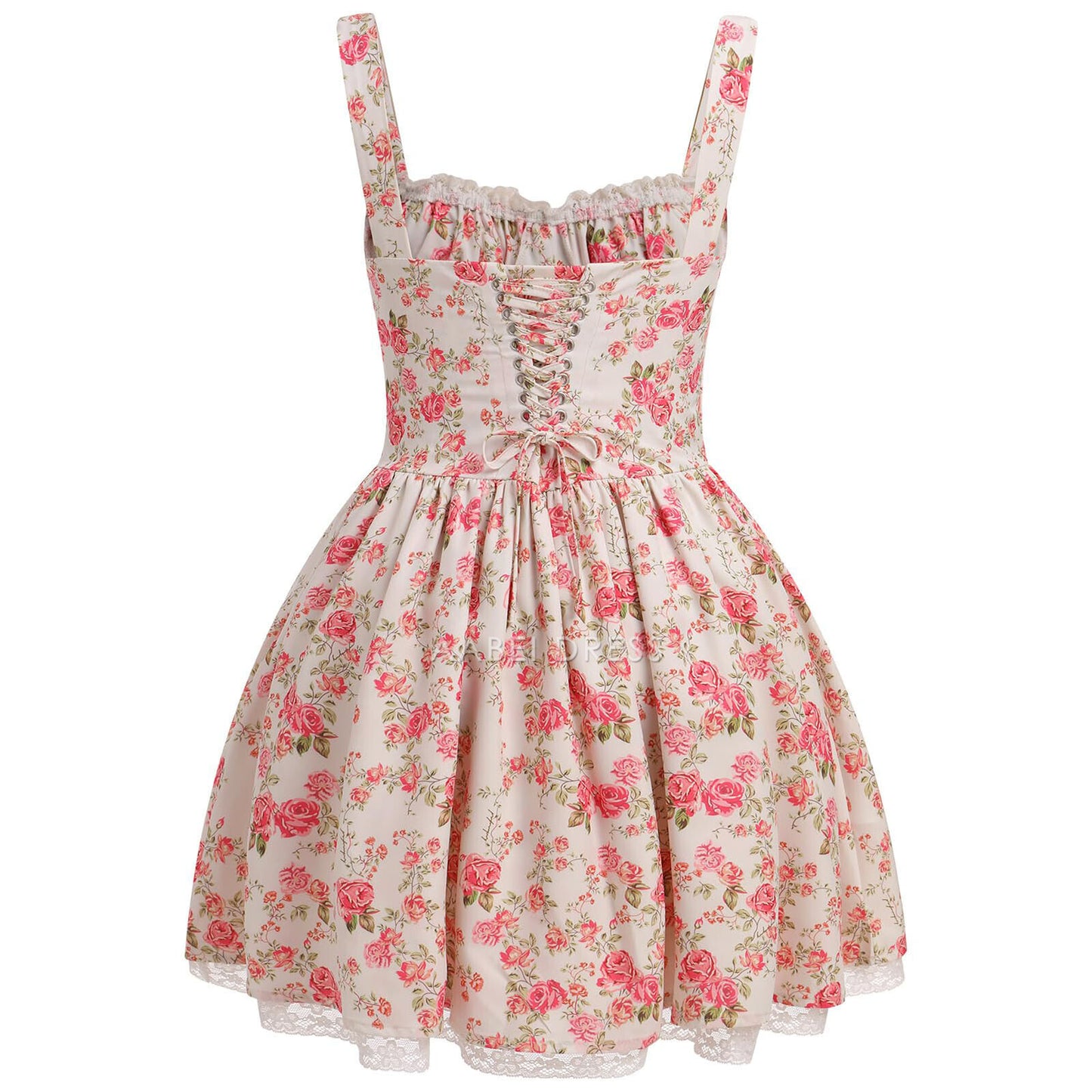 AABEI DRESS New Homecoming Dress Sexy Lace Suspender Tie Up Corsets Bodycon Mini Dress Summer Boho Short Prom Dress