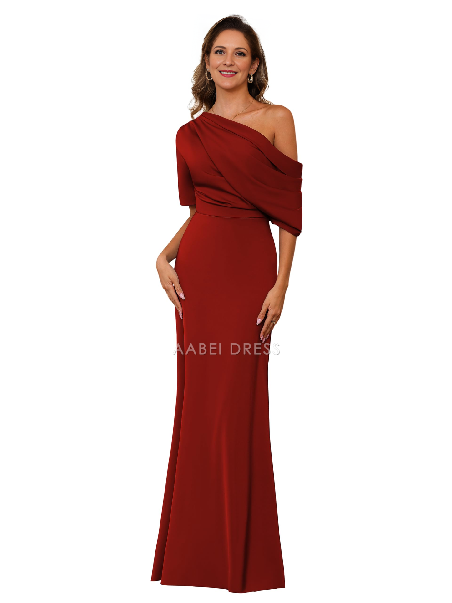 AABEI DRESS Mother of The Bride Dress One Shoulder Formal Gown Mermaid Cultivate oneself Dress Elegant Temperament Dress Formal Dresses