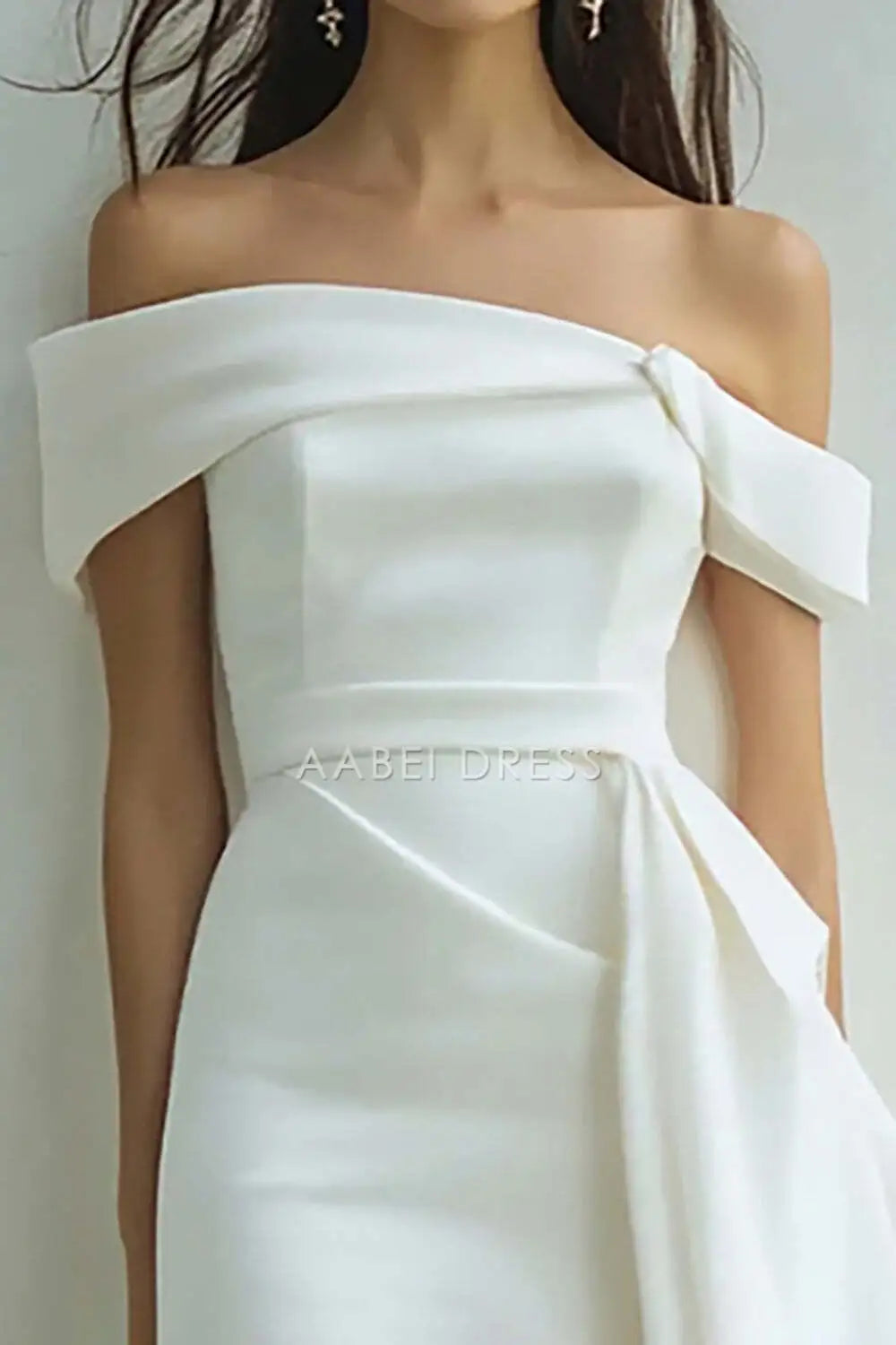 AABEI DRESS New Homecoming Dress Elegant Sheath Off the Shoulder Irregular Fashion Mini Graduation Dress