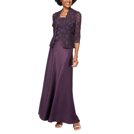 AABEI DRESS High Quality Mother of The Bride Dress Two Piece with Lace Jacket Exquisite Dresses Formal Dresses