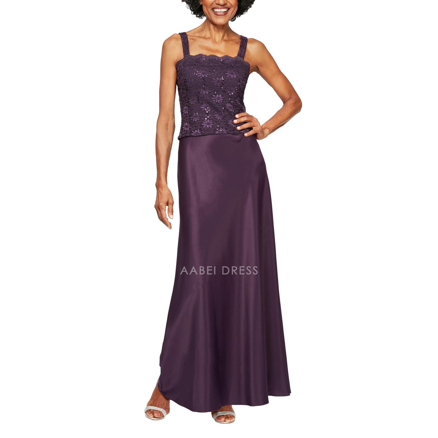 AABEI DRESS High Quality Mother of The Bride Dress Two Piece with Lace Jacket Exquisite Dresses Formal Dresses
