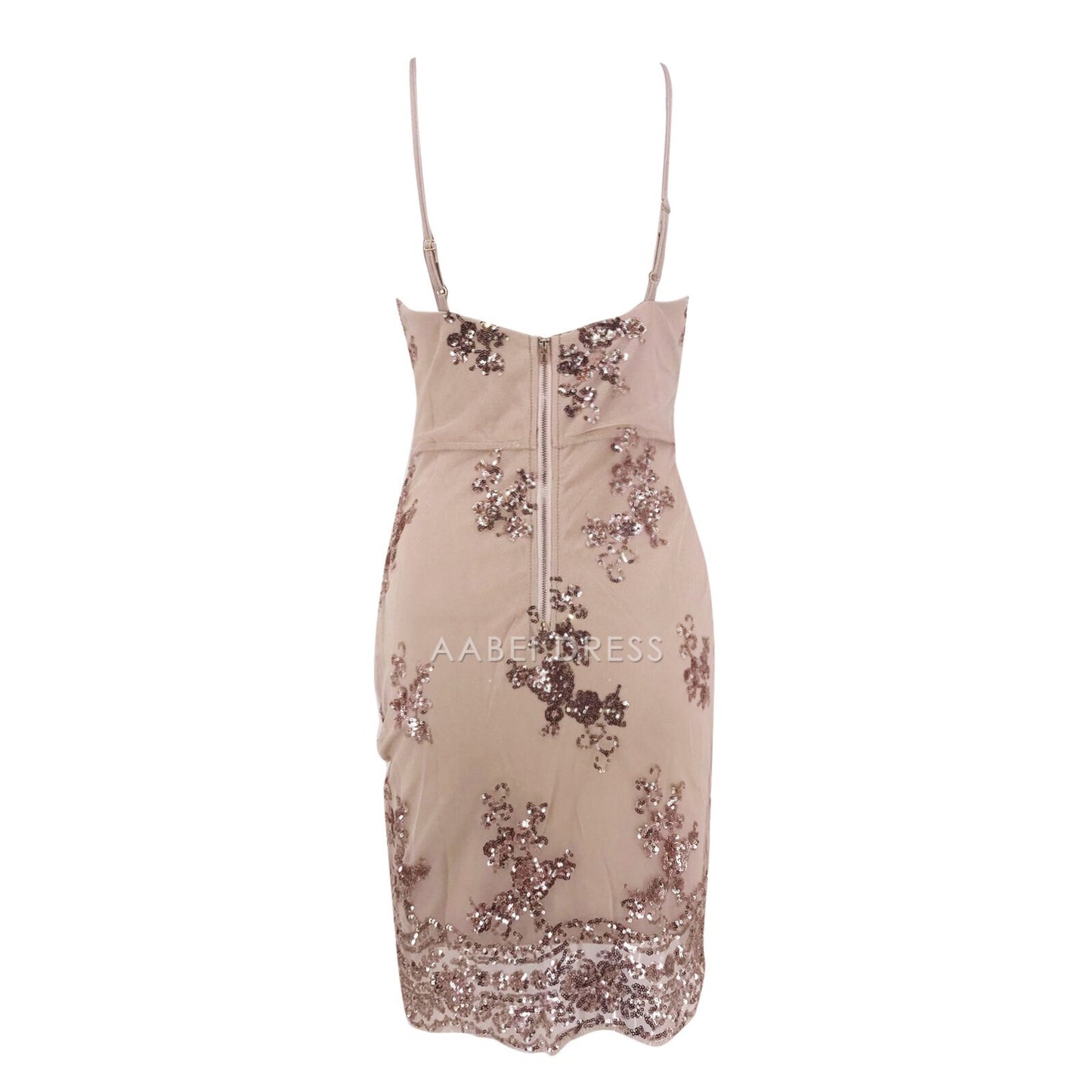 AABEI DRESS New Homecoming Dress Sexy Sling Dress Bodycon V Neck Backless Sequin Dress Wrap Buttocks Club Party Mini Dress Prom Dress