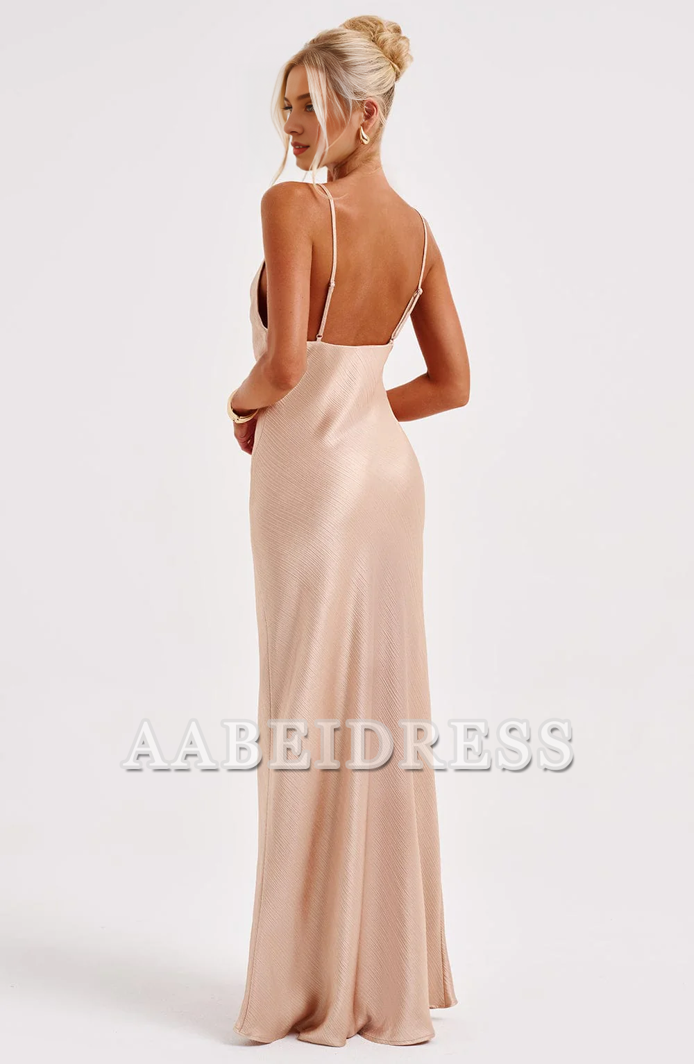 Formal Wear Dresses Prom Dresses Elegant Mermaid Spaghetti Strap Deep V Neck Backless Sheath Charming Dresses Wedding Guests Dresses