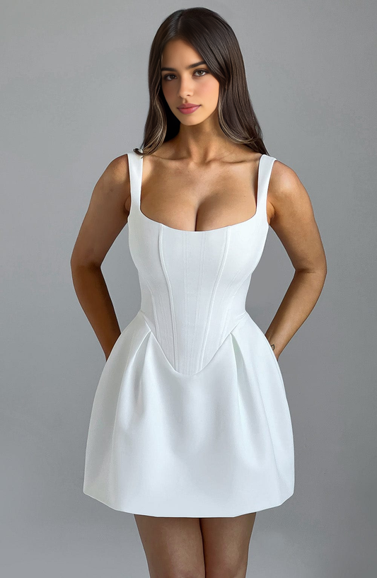 AABEI DRESS Hot Sale Homecoming Dress Simple A Line Square neckline Wide shoulder strap Mini Dress Elegant Short Prom Dresse