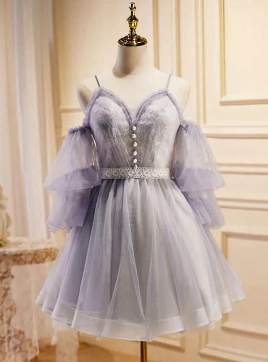 AABEI DRESS New Homecoming Dress Exquisite A-Line Sweetheart Spaghetti Straps Sleeveless Tea Length Ruched Fashion Short Prom Dresse