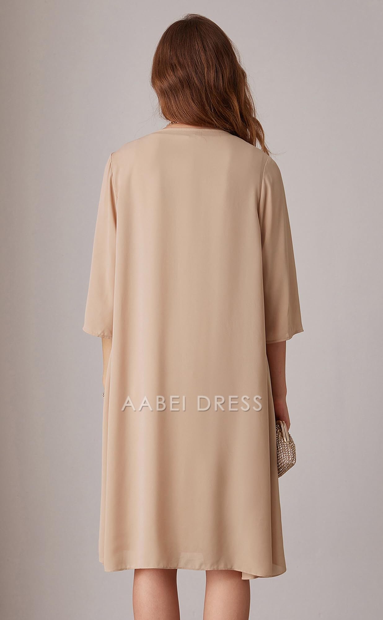 AABEI DRESS High Quality Mother of The Bride Dress Sequin Dress Two Piece with Jacket Elegant Dresses Formal Dresses