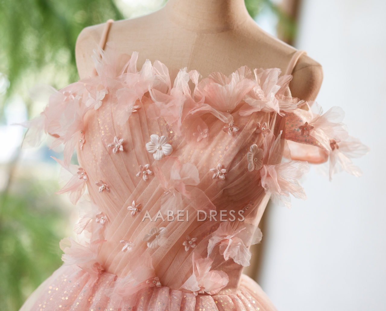AABEI DRESS New Homecoming Dress Fantastic A-Line Spaghetti Straps Sleeveless 3D Flower Fashion Sweet Short Prom Dresse
