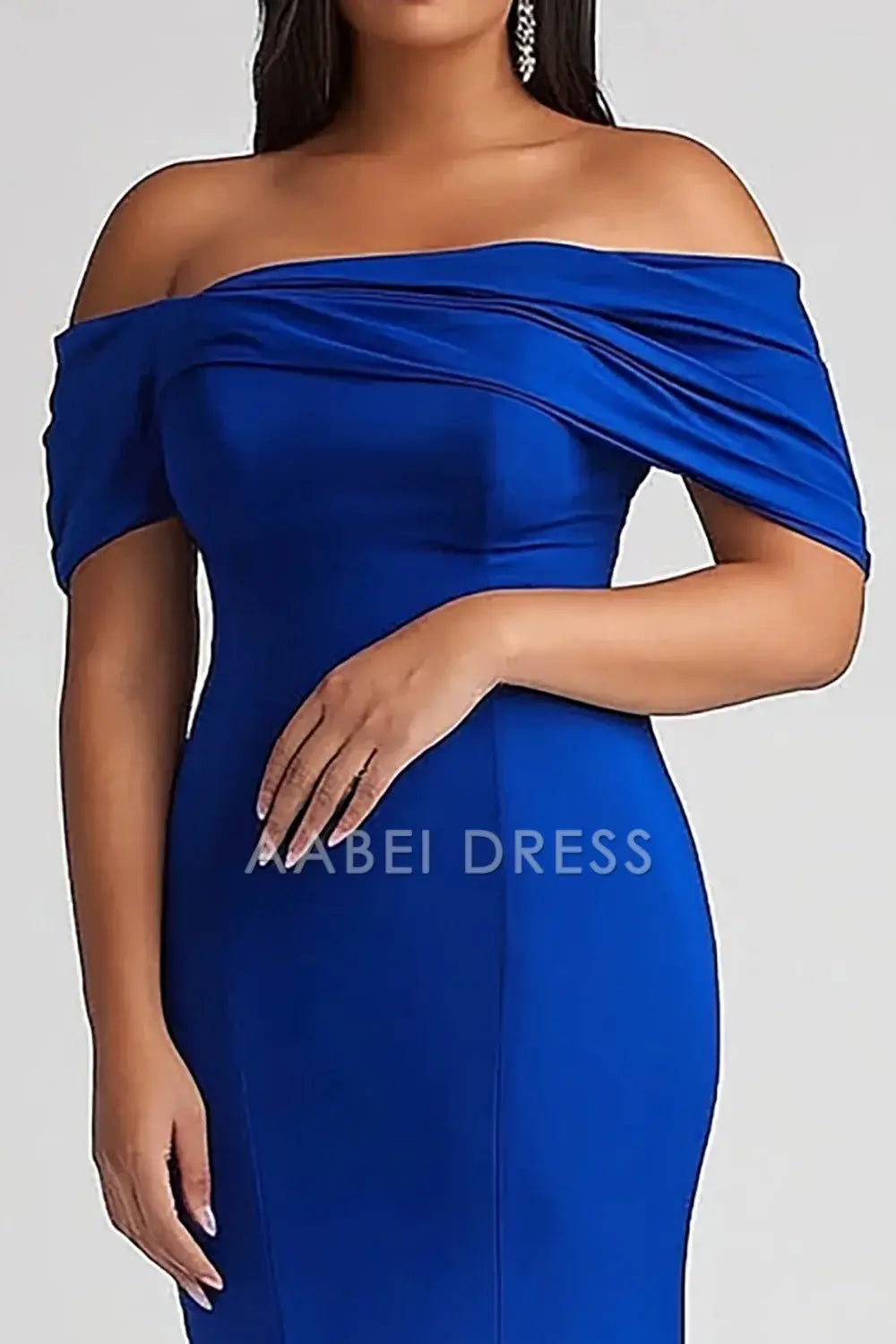AABEI DRESS Mother Of The Bride Dress Mermaid Off The Shoulder Satin Long Plus Size Fashion Elegant Formal Wear Dresse