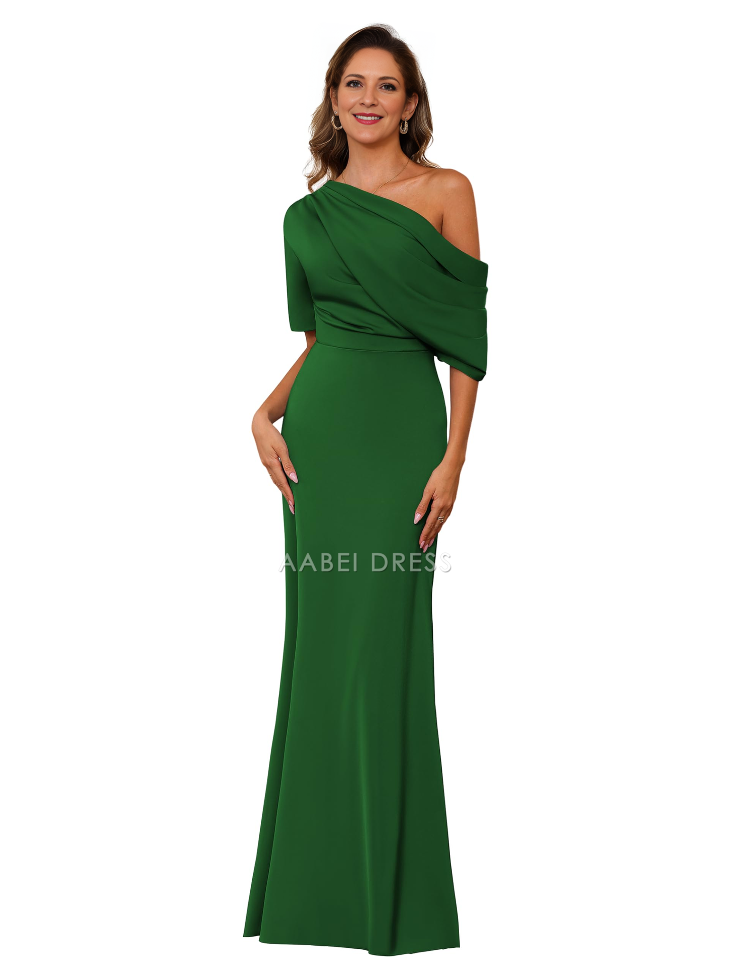 AABEI DRESS Mother of The Bride Dress One Shoulder Formal Gown Mermaid Cultivate oneself Dress Elegant Temperament Dress Formal Dresses
