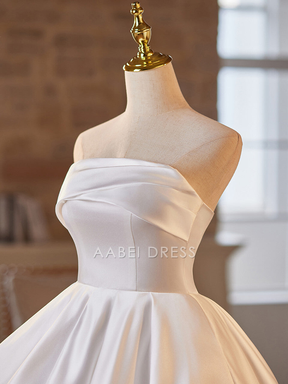 AABEI DRESS New Homecoming Dress Elegant A-Line Strapless Sleeveless Back Lace up Simple Ruched Short Prom Dresse