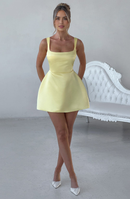AABEI DRESS Hot Sale Homecoming Dress Simple A Line Wide shoulder strap Square Neck Mini Dress Elegant Short Prom Dresse