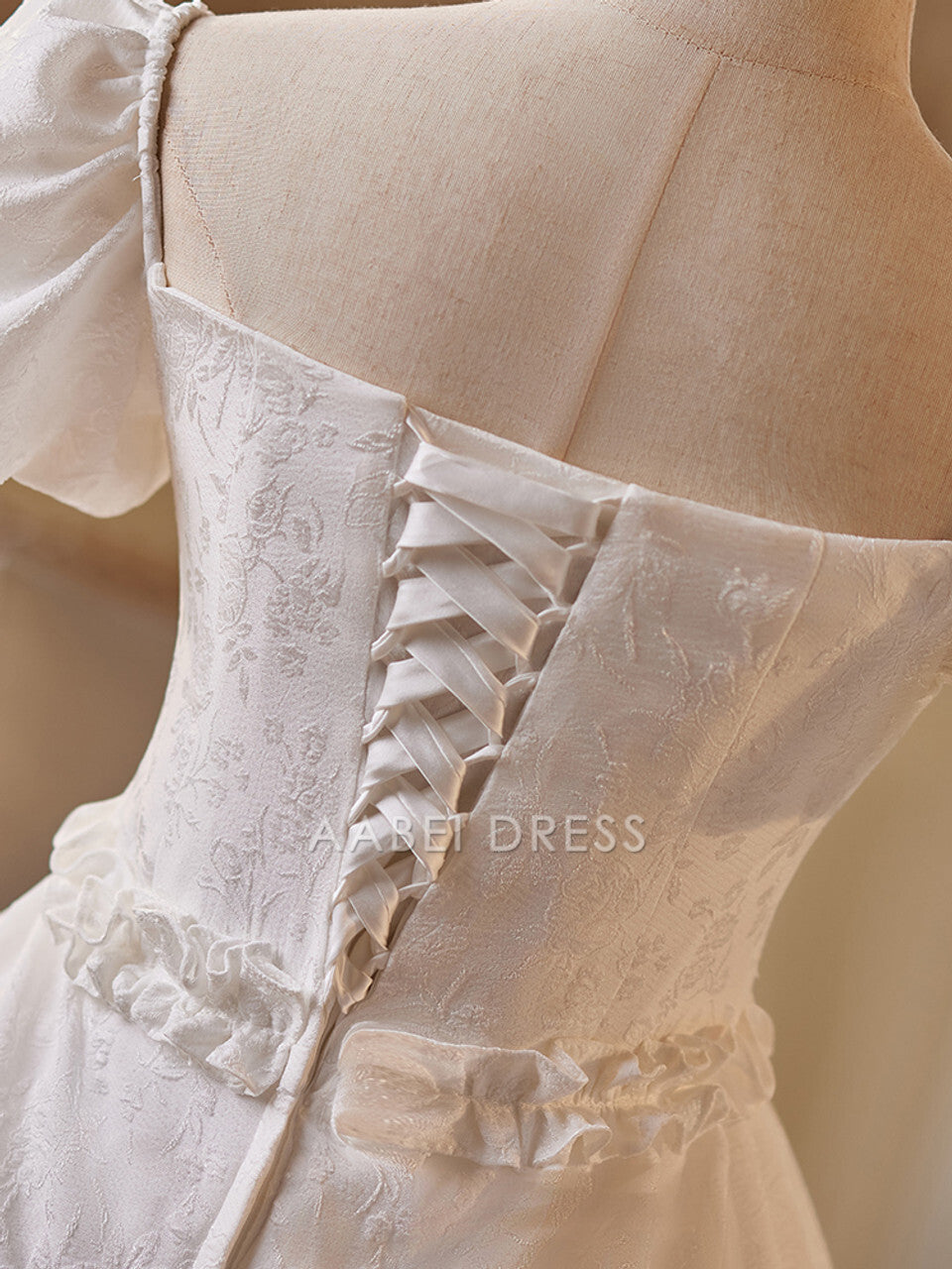 AABEI DRESS New Homecoming Dress Elegant A-Line Square Neck Puff Sleeve Romantic Layering Short Prom Dresse