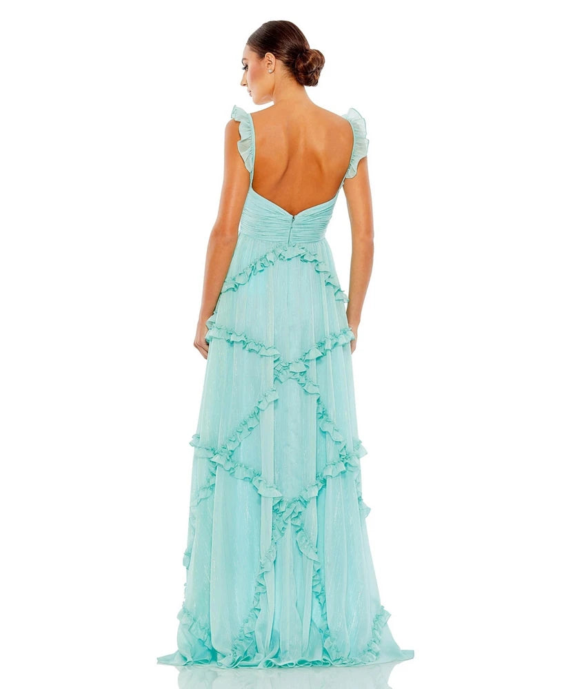 AABEI DRESS Prom Dress Charming A Line Sweetheart Long With Ruffles Fashion Cute Formal Dress