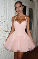 AABEI DRESS Hot Sale Homecoming Dress A Line Halter Sweetheart neckline Boning in bodice Mini Dress Cute Short Prom Dresse