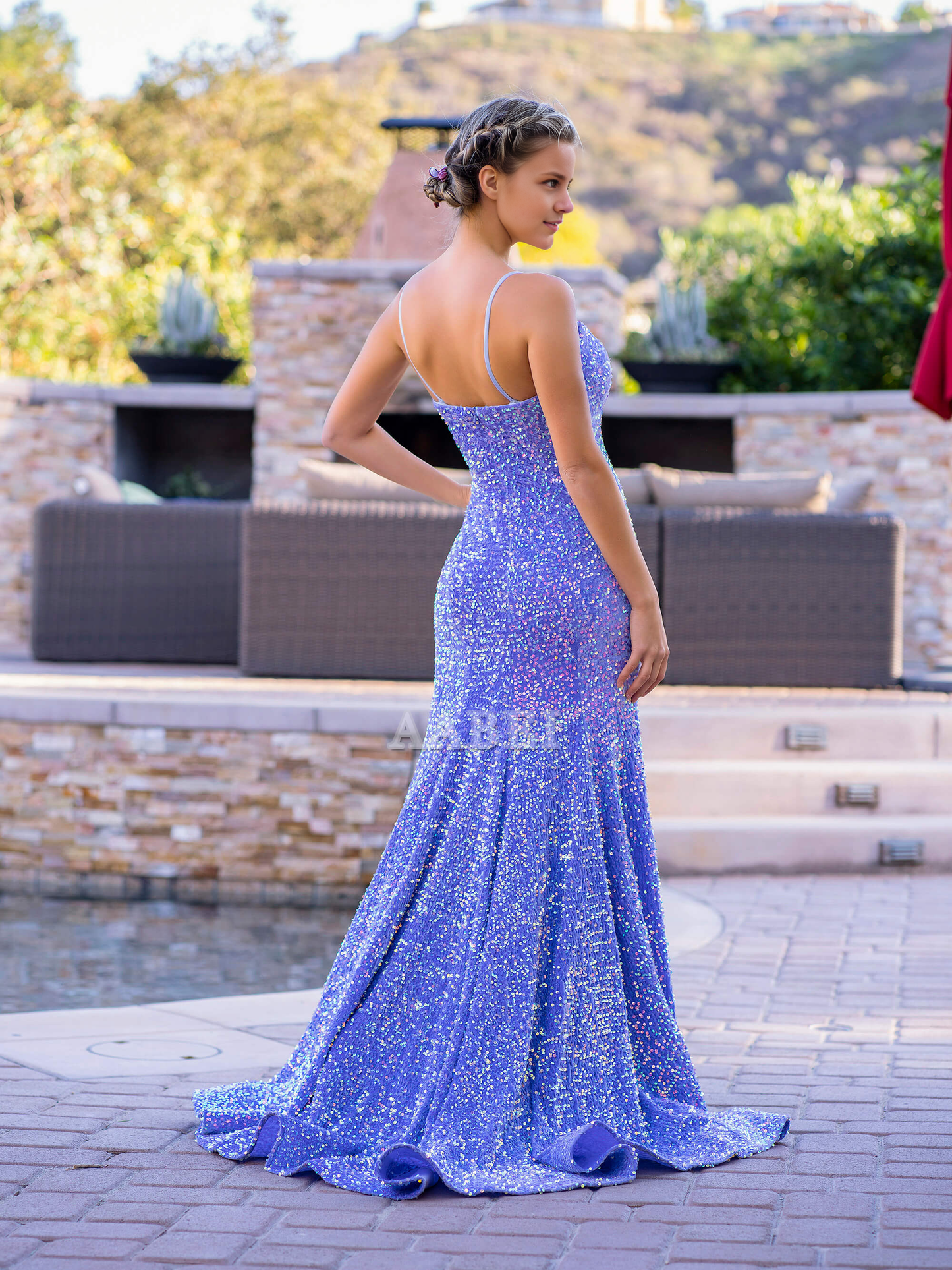 Evening Dress Mermaid Cultivate oneself Spaghetti Straps Sweetheart Sequin Sweep Train Charming Formal Women's Dresses