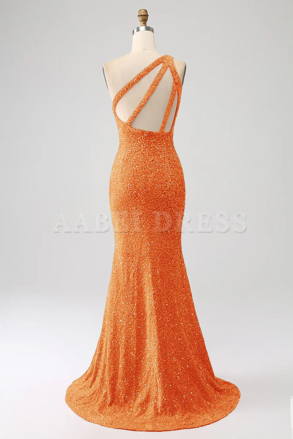Prom Dress Charming Mermaid One Shoulder Sparkly Sequins Slit Backless Unique Luxury Formal Wear Dresses