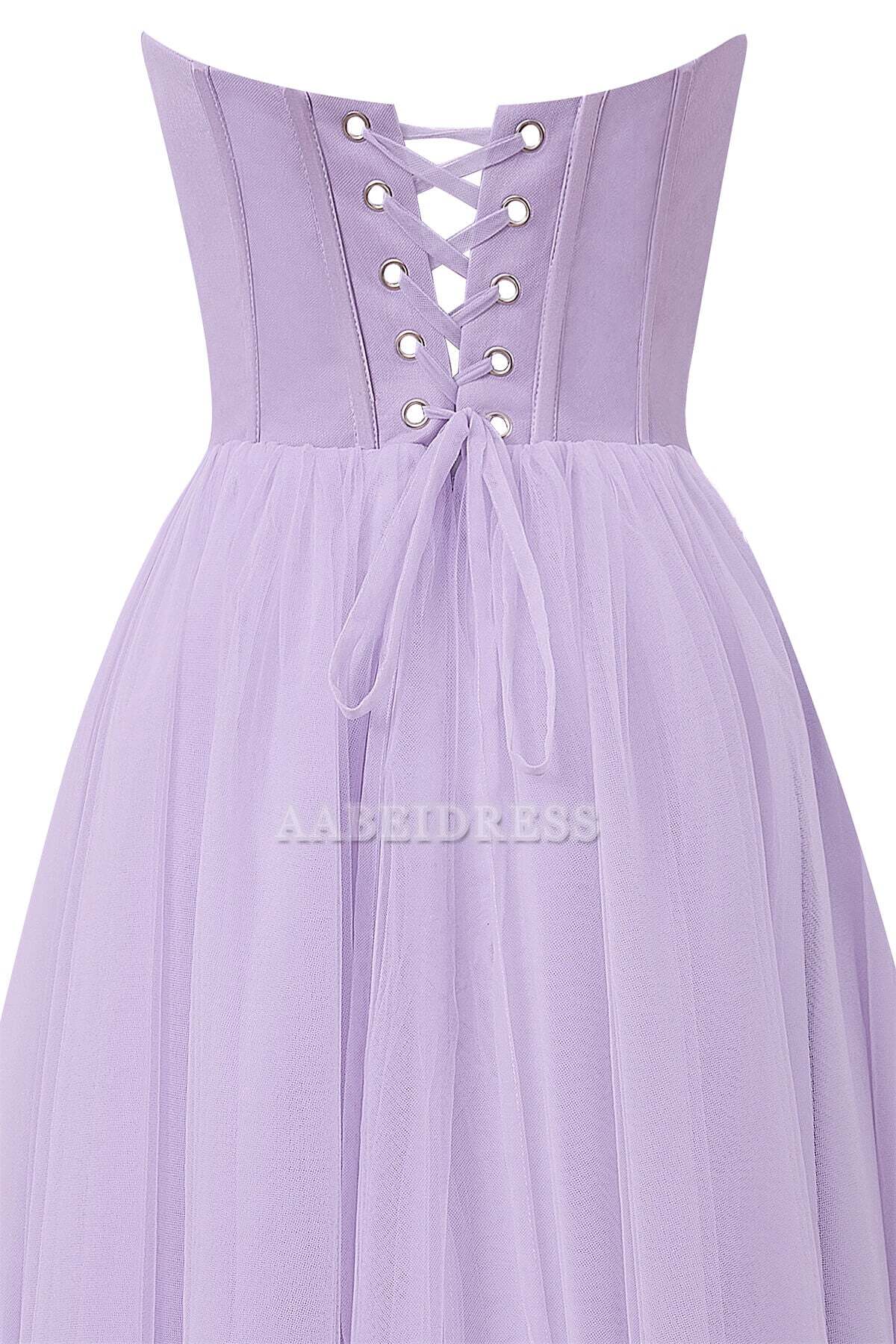 Evening Dress Sweetheart Strapless Puffy Midi Tulle Dress Romantic Atmosphere Simple Formal Women's Dresses